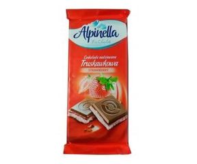 Шоколад Alpinella с клубникой 100 г 