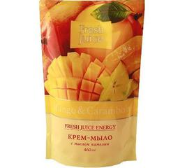 Крем-мыло Mango&Carambola (запаска) Fresh Juice 460 мл.  